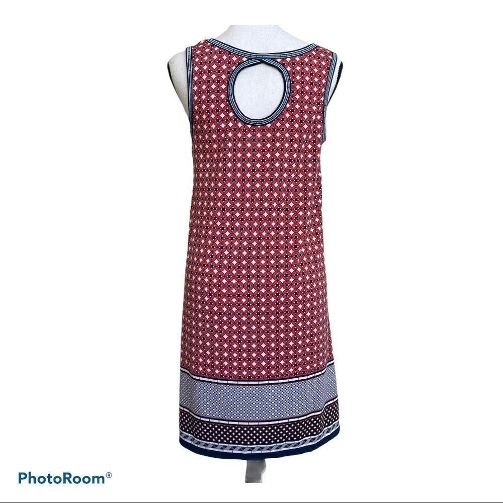 Max Studio Geo Red Print Dress Size Small‎ - Picture 9 of 9